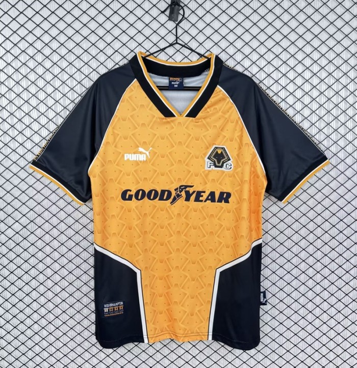 Retro 96/98 Wolverhampton Wanderers home football jersey