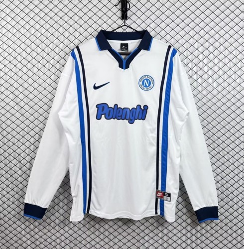 Retro 97/98 Napoli Away football Jersey Long sleeves