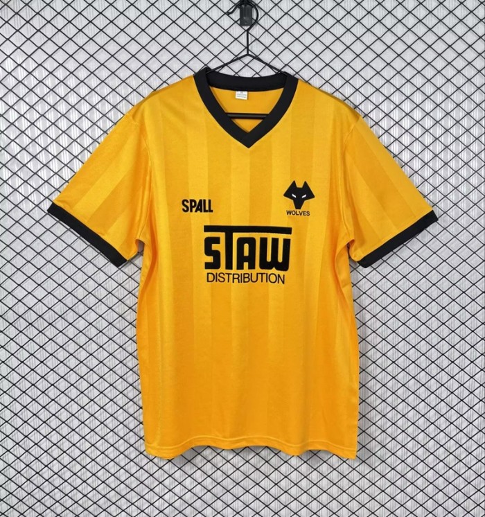 Retro 86/88 Wolverhampton Wanderers home football jersey