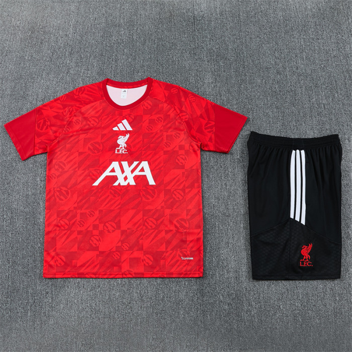 26/27 Liverpool Short sleeve training suit red