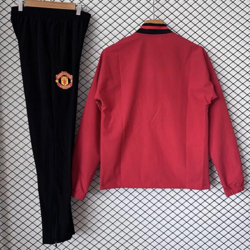 26/27 Manchester United retro trench coat red