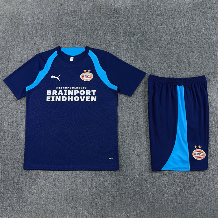 26/27 Eindhoven kids Short sleeve training suit Royal Blue