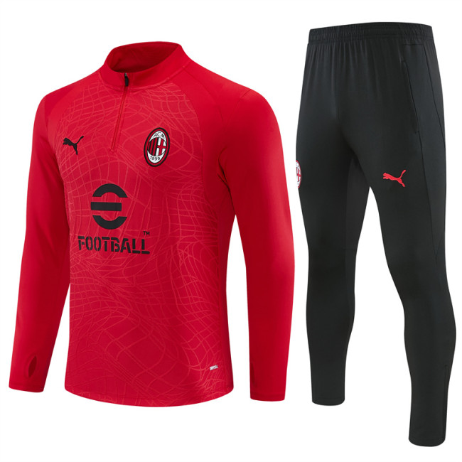26/27 AC Milan kids training suit red