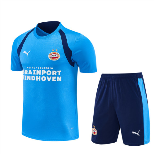 26/27 Eindhoven kids Short sleeve training suit Blue