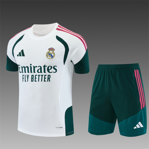 26/27 Real Madrid Short sleeve Adult training suit white