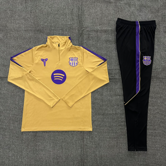 26/27 Barcelona kids training suit golden