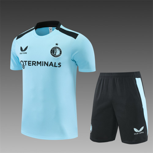 26/27 Feyenoord Short sleeve training Adult suit Sky Blue
