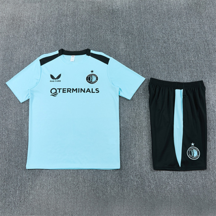 26/27 Feyenoord kids Short sleeve training suit Sky Blue