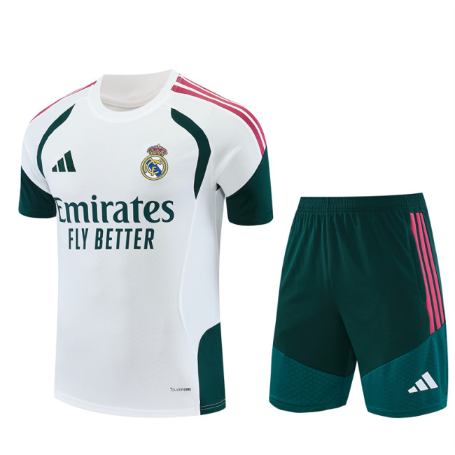 26/27 Real Madrid kids Short sleeve training suit white