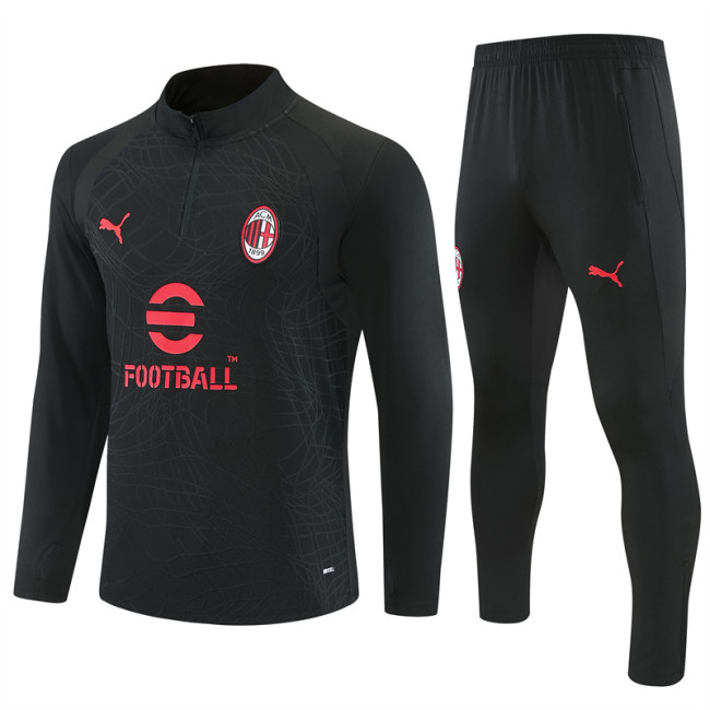 26/27 AC Milan kids training suit black