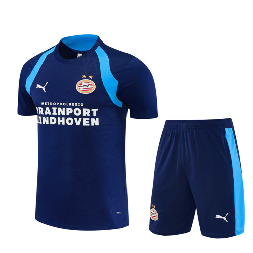 26/27 Eindhoven kids Short sleeve training suit Royal Blue