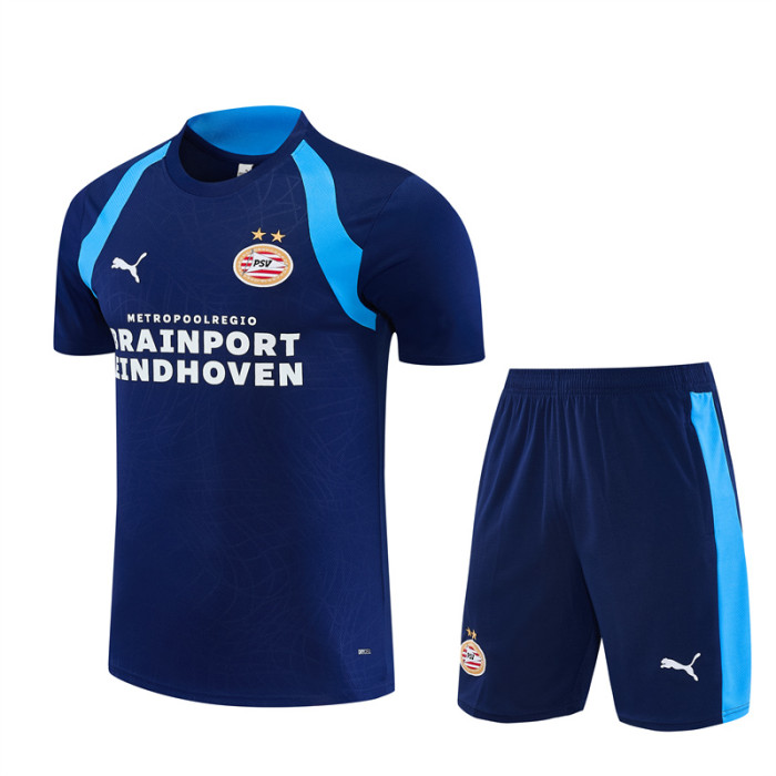 26/27 Eindhoven kids Short sleeve training suit Royal Blue