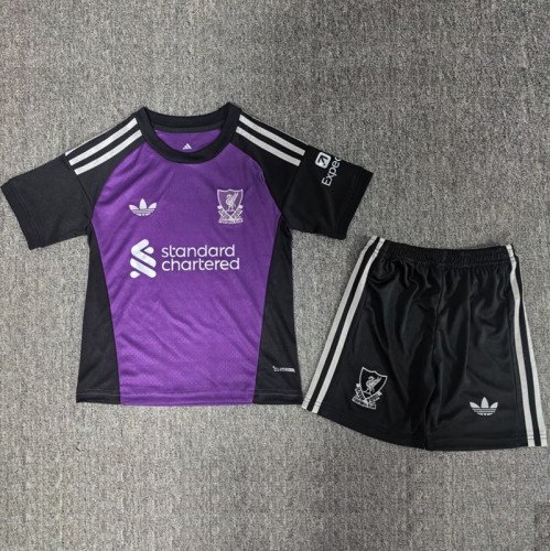 26/27 Liverpool goalkeeper kids kit Purple