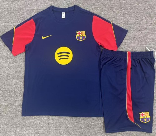 26/27 Barcelona Short sleeve Adult training suit Royal Blue