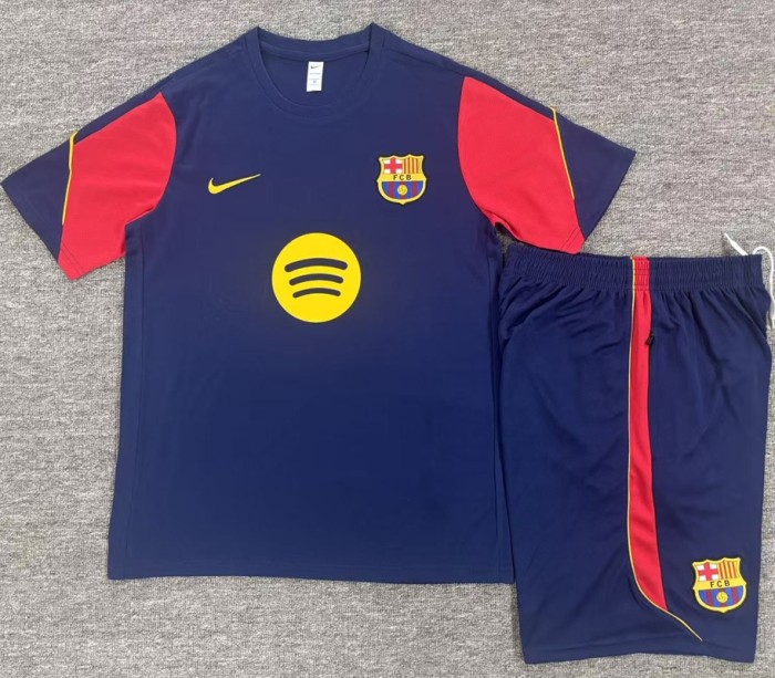 26/27 Barcelona Short sleeve Adult training suit Royal Blue
