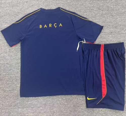 26/27 Barcelona Short sleeve Adult training suit Royal Blue