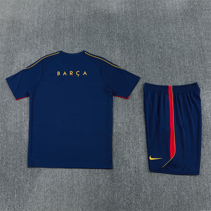 26/27 Barcelona Short sleeve Adult training suit Royal Blue