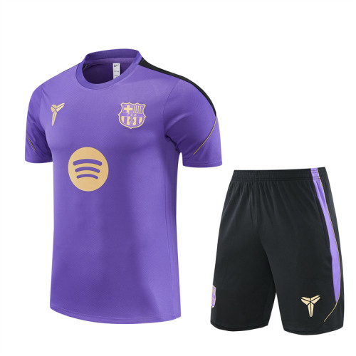 26/27 Barcelona kids Short sleeve training suit Purple