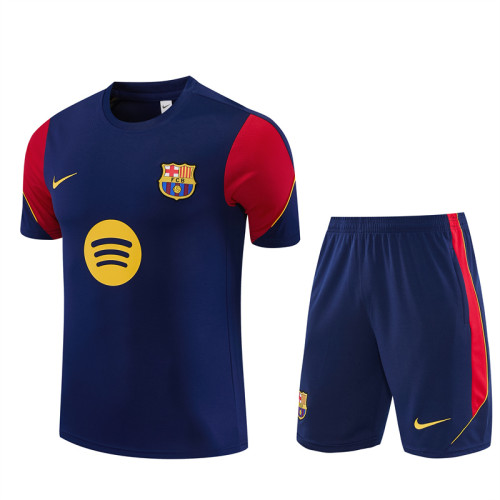 26/27 Barcelona kids Short sleeve training suit Royal Blue