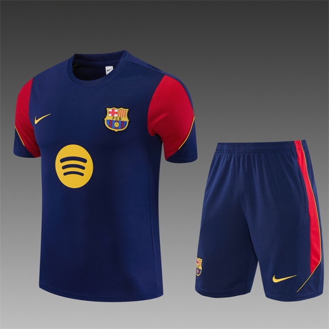 26/27 Barcelona Short sleeve Adult training suit Royal Blue