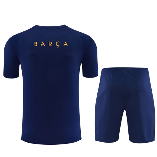 26/27 Barcelona kids Short sleeve training suit Royal Blue