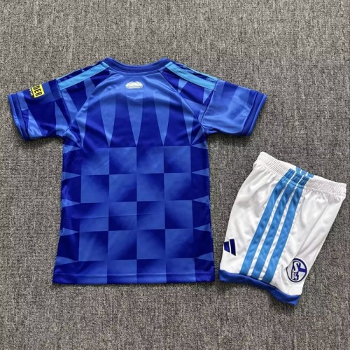 26/27 Schalke 04 home kids kit