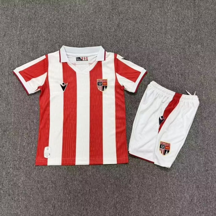 26/27 Stoke City home kids kit