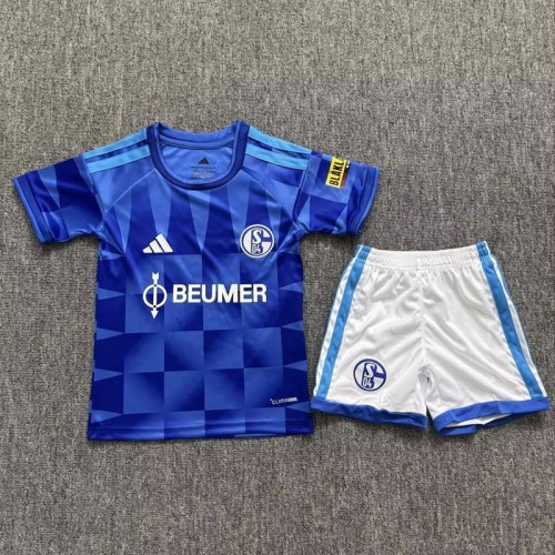26/27 Schalke 04 home kids kit