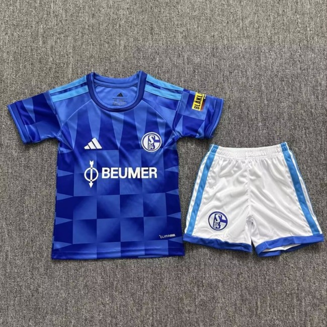 26/27 Schalke 04 home kids kit