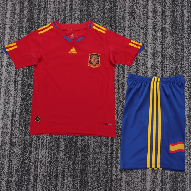 Retro 2010 Spain home kids kit