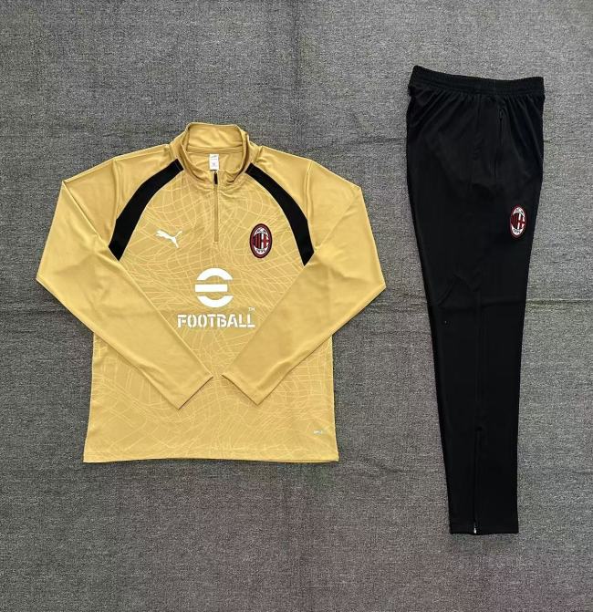 26/27 AC Milan training Adult suit golden
