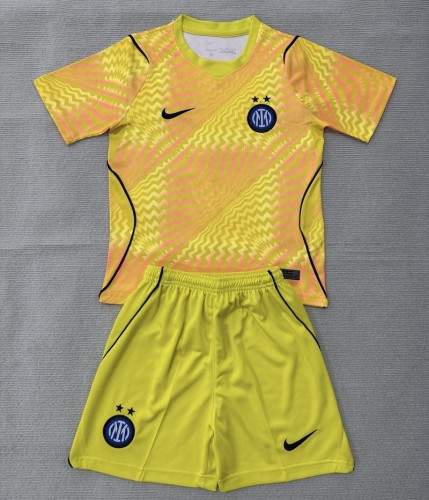 26/27 inter milan goalkeeper Adult Set yellow