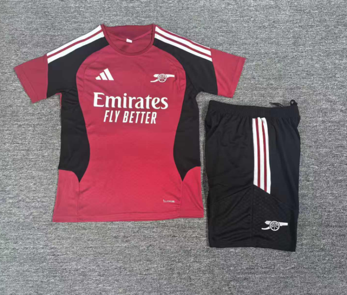 26/27 Arsenal kids Short sleeve training suit red