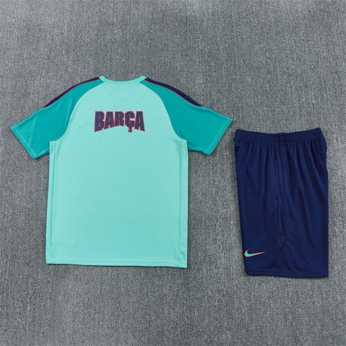 26/27 Barcelona Short sleeve Adult training suit blue