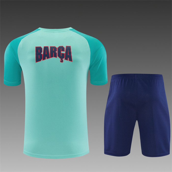 26/27 Barcelona Short sleeve Adult training suit blue