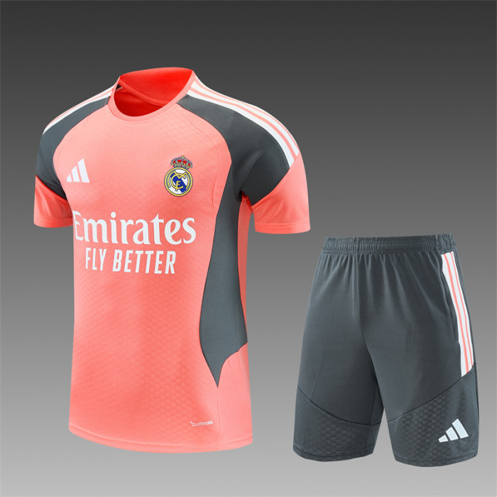 26/27 Real Madrid Short sleeve Adult training suit red