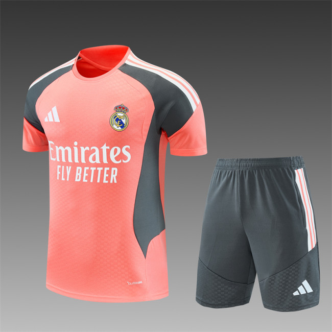 26/27 Real Madrid Short sleeve Adult training suit red