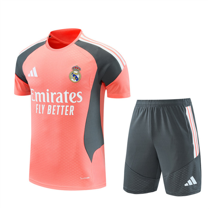 26/27 Real Madrid kids Short sleeve training suit red