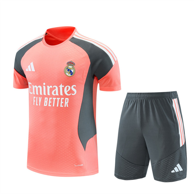 26/27 Real Madrid kids Short sleeve training suit red