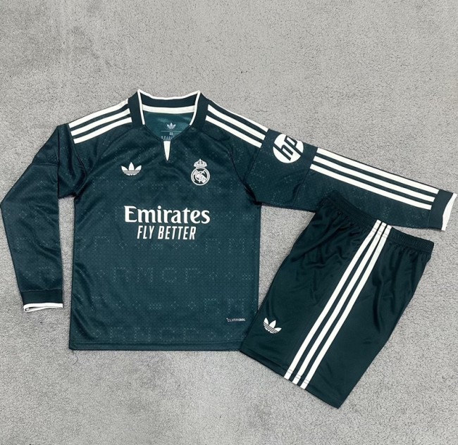 26/27 Real Madrid Away kids kit Long sleeves