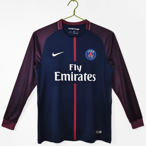 Retro 17/18 PSG home football jersey Long sleeves