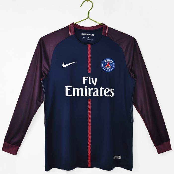 Retro 17/18 PSG home football jersey Long sleeves