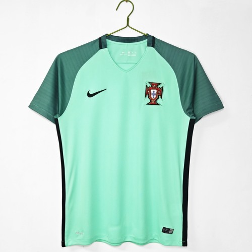 Retro Portugal 2016 Away football Jersey
