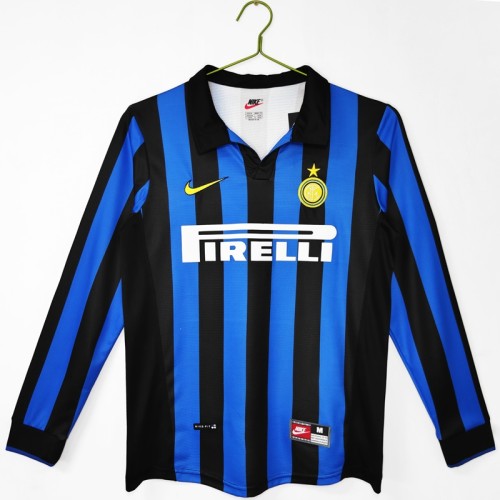 Retro 98/99 Inter Milan home football Jersey Long sleeves