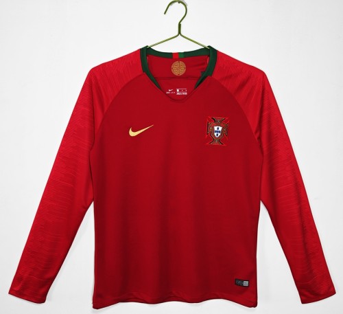 Retro 2018 Portugal home football Jersey Long sleeves