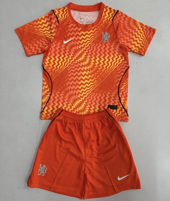 26/27 Chelsea goalkeeper kids kit orange