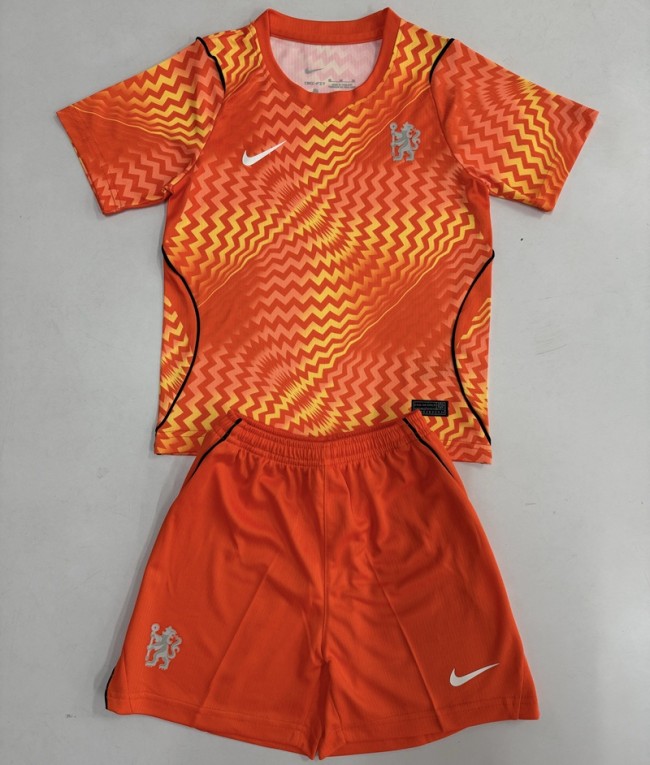 26/27 Chelsea goalkeeper kids kit orange
