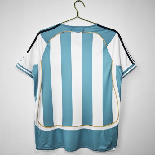 Retro 2006 Argentina home football Jersey