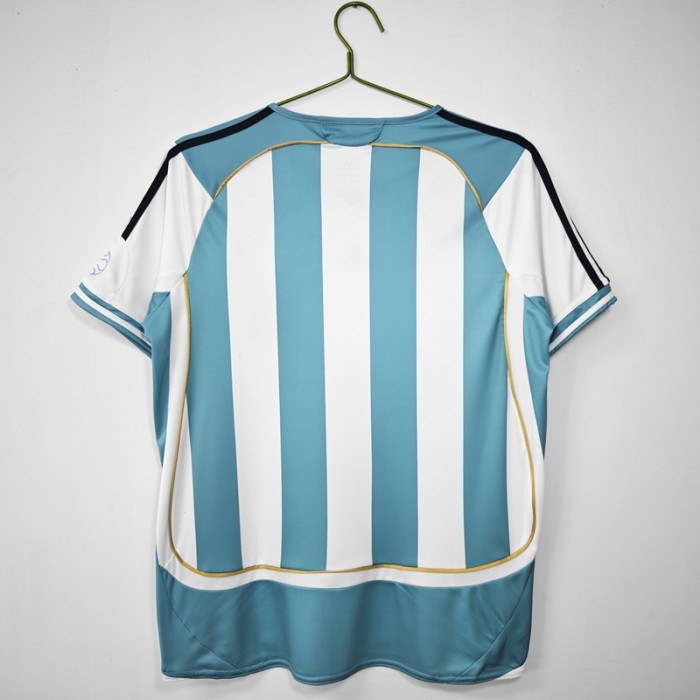 Retro 2006 Argentina home football Jersey