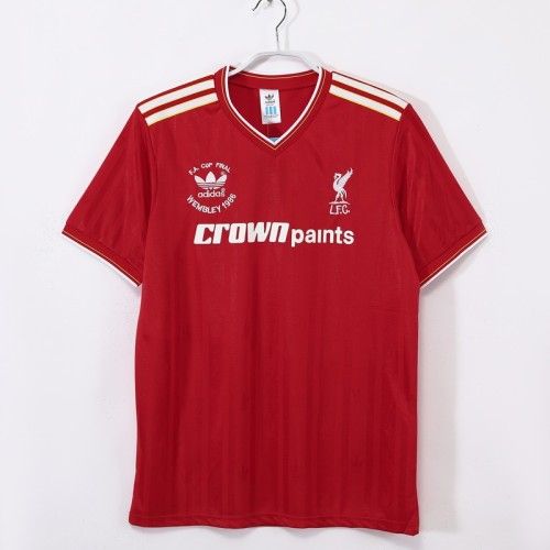 Retro 86/87 Liverpool home football Jersey